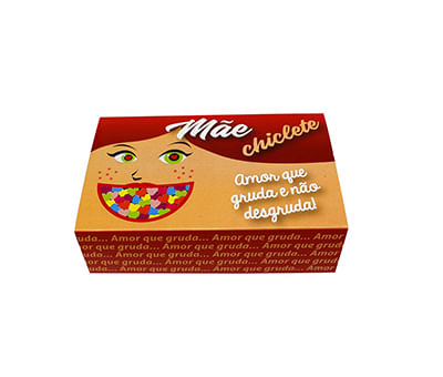 Caixa Divertida P/ 6 Doces Mãe Chiclete (458) C/ 10 Un Erika