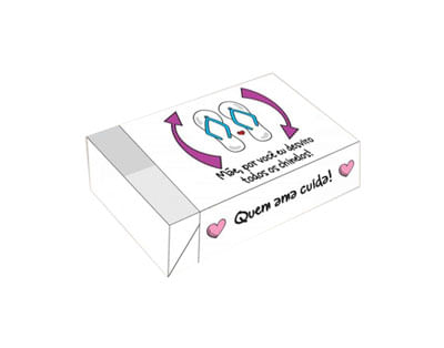 Caixa Divertida P/ 6 Doces Mãe Chinelo (463) C/ 10 Un Erika