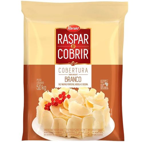 Chocolate Raspar E Cobrir Branco 5 Kg Harald