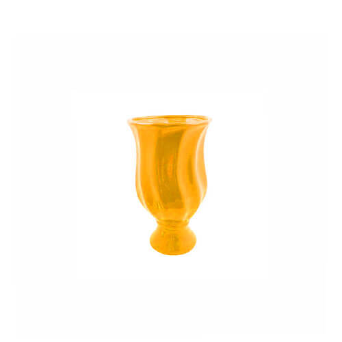 Vaso Torcido Laranja Neon Ceramica A28 X L15 (3168) Elaine