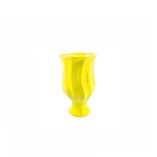 Vaso Torcido Amarelo Neon Ceramica A28 X L15 (3168) Elaine