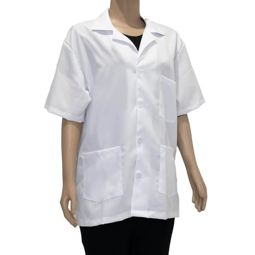 Jaleco Oxford C/ Gola Branco R&S