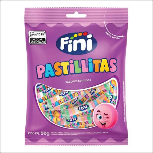 Pastillitas Mini 12 Frutas 90 Gr Fini