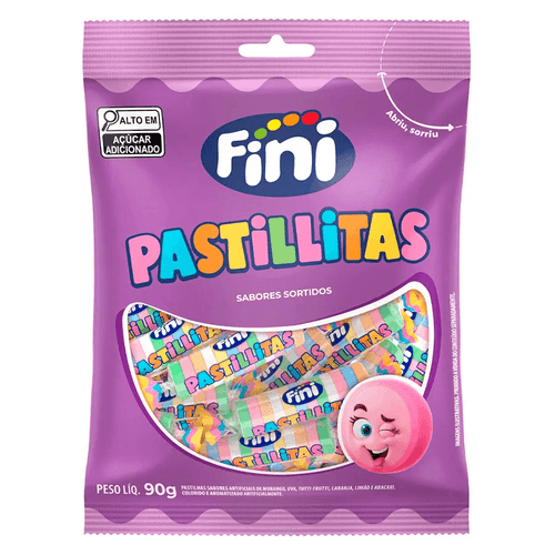 Pastillitas Mini 12 Frutas 90 Gr Fini