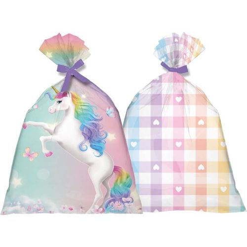 Sacola Plast. Unicornio New C/ 8 Un Festcolor