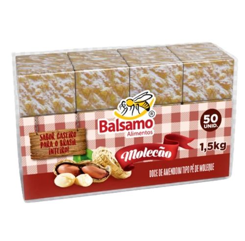 Pé De Moleque 16 Gr Pacote 800 Gr C/ 50 Un Balsamo Alimentos