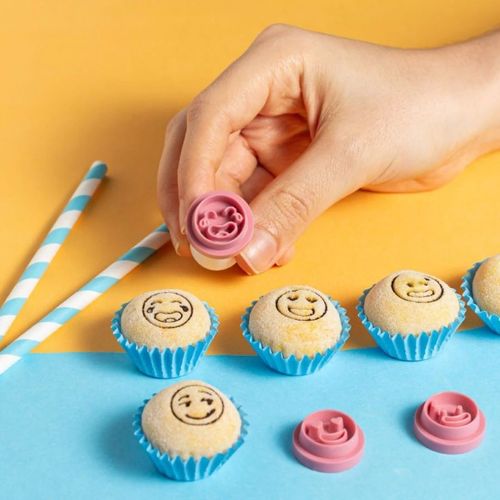 Kit Carimbos Emoções Rosa Bebe 2 Cm Bluestar