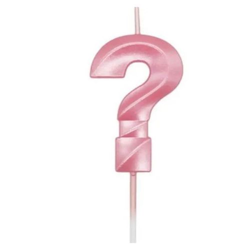 Vela Mini Design Candy Rosa Silver