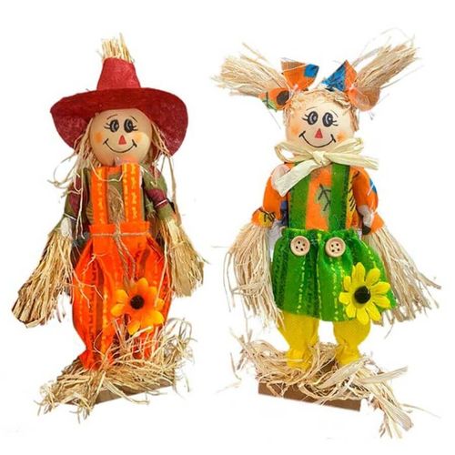 Enfeite Espantalho Mesa Sortido 17x25cm