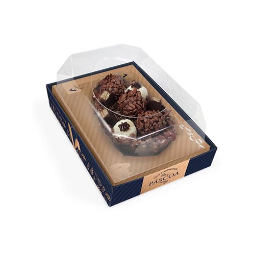 Caixa Ovo De Colher 250/350/500 Gr Line Blue Un Jr