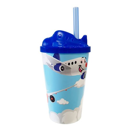Copo Baby Toys 3d Aviãozinho 350 Ml Neoplas