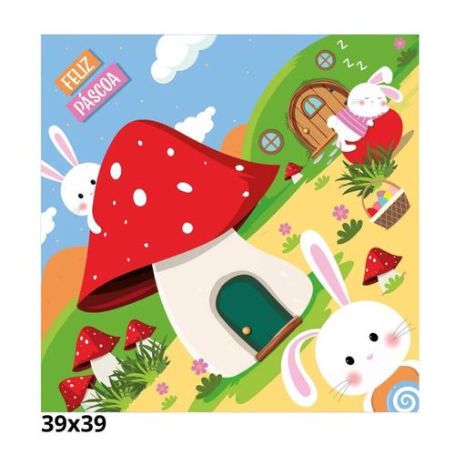 Envelope Ovo 39x39cm Cogumelos Magicos Cromus