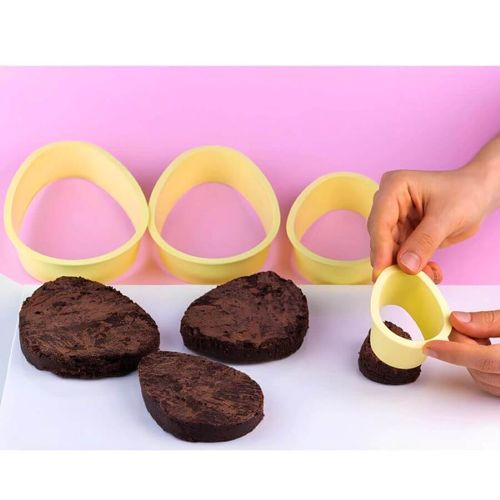 Kit Cortador Brownie Ovo C/ 4 Un Bluestar