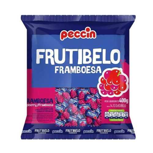 Bala Fruitibelo Framboesa 400 Gr Peccin