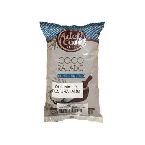 Coco Ralado Flocado Queimado 1 Kg Adelcoco