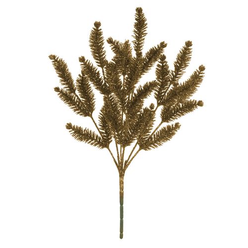 Folha Grass Natal Dourado 31cm (47653002) Florarte