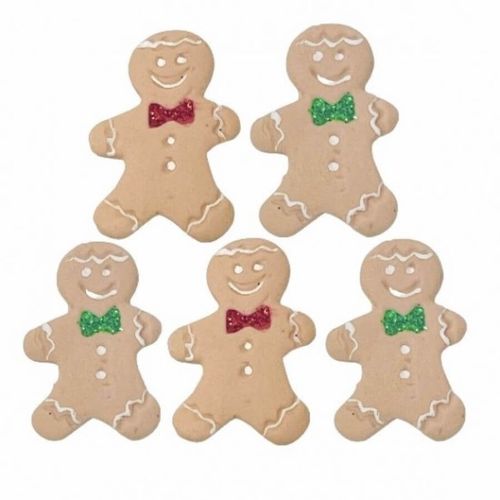 Biscuit Comestivel Natal Biscoito Gengibre C/ 5 Un (249) Jady