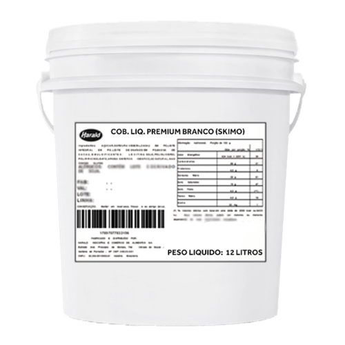 Cobertura Liquida Skimo Chocolate Branco Top 12 Kg Harald