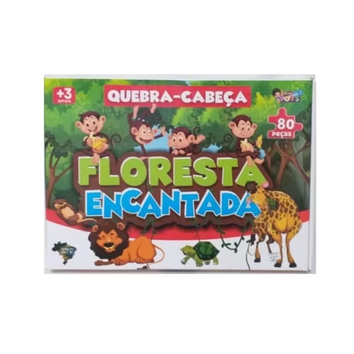 Quebra Cabeca 80pcs Floresta Mini Toys