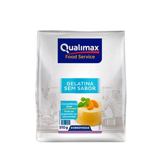 Gelatina S/ Sabor 510gr Qualimax