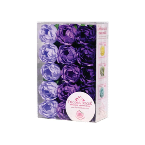 Forma P/ Doce Bela C/ 30 Unid. Coral (110019) Decora