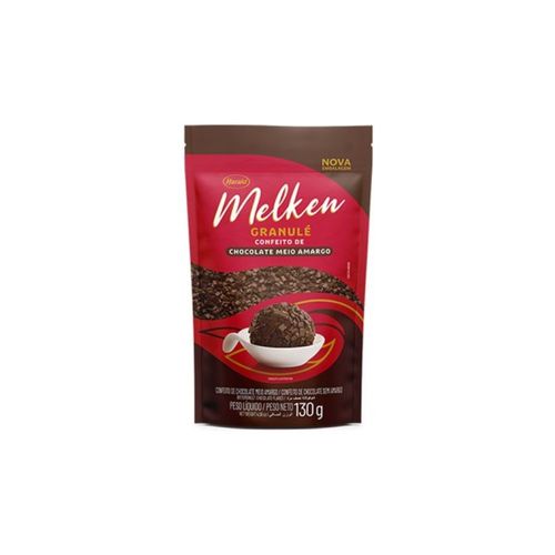 Granule Chocolate Meio Amargo Melken 130 Gr Harald
