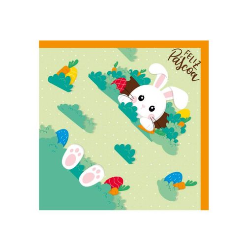 Envelope P/ Ovo 44x44 Coelho Na Toca Cromus