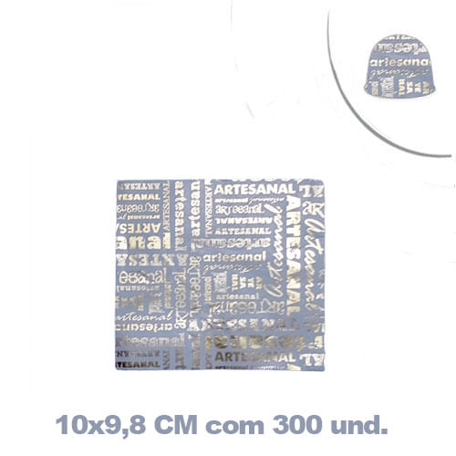 Papel Chumbo P/ Bom Bom 10 X 9,7 C/ 300 Un Artesanal Branco Carber