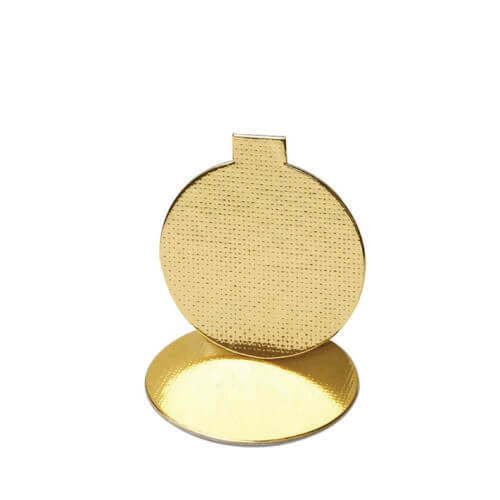 Base Ouro Redonda 5,5 Cm C/ 10 Un Crystal For