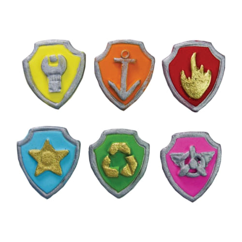 Biscuit Comestivel Escudo Patrulha Canina C/ 6 Un (433) Jady