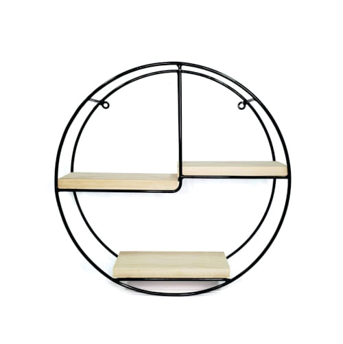 Nicho Estante Preto (Ne05) Circular Davys