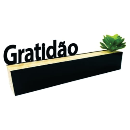 Base Decorativa Mdf (Bd02) Gratidão Davys