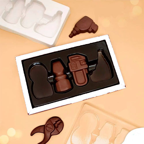 Caixa Ferramentas C/ Berço 4 Cavas Branca C/ 5 Un Crystal For