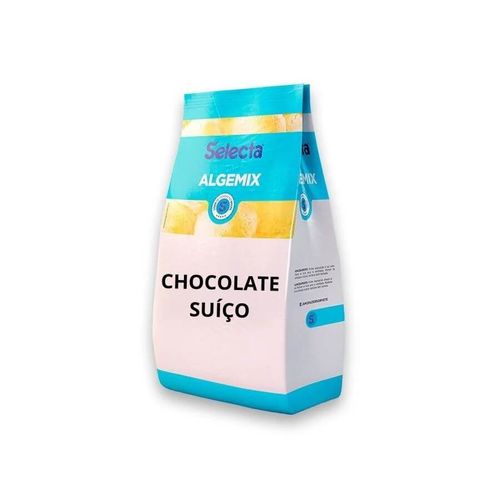 Saborizante Em Pó P/ Sorvete Chocolate Suiço Algemix Pct 800 Gr Selecta