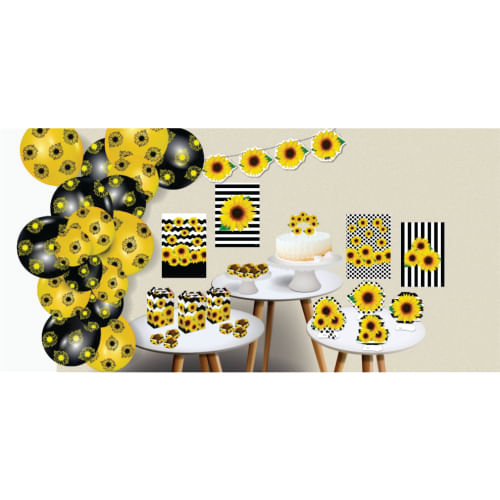 Kit So Um Bolinho Girassol Festcolor