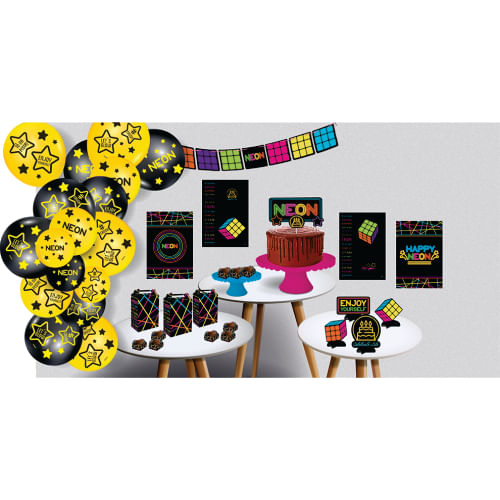 Kit So Um Bolinho Neon Festcolor