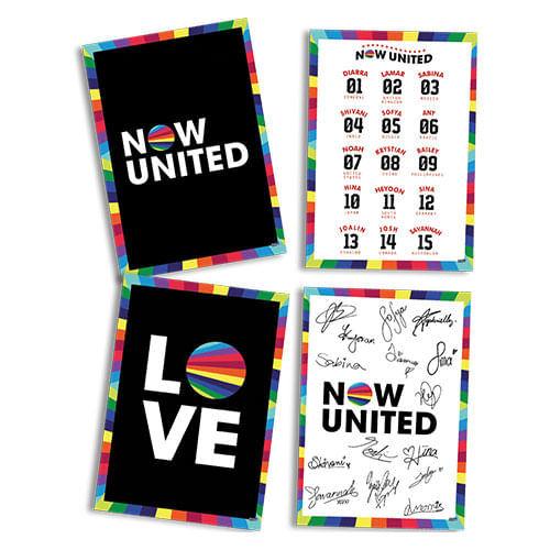 Quadros Decorativos Now United C/ 4 Un Festcolor
