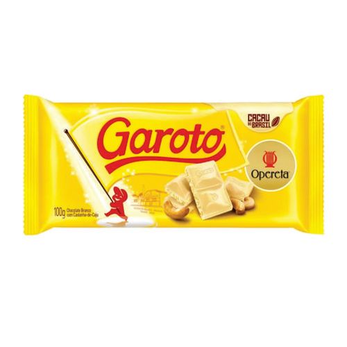 Barra De Chocolate Opereta Catanha De Caju 90 Gr Garoto
