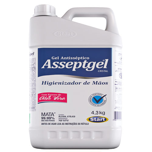 Alcool Gel Espuma C/ Clorexidina 5 Lt Asseptigel Start
