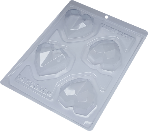 Forma Silicone Trufa Coração Lapidado 65 Gr (*9836) Bwb
