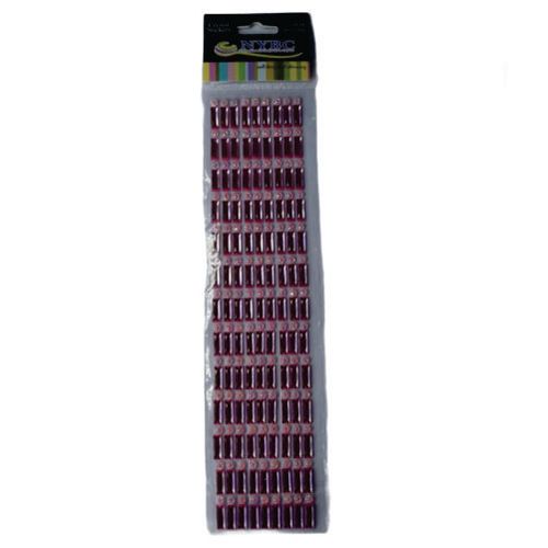 Cartela De Adesivo Mixer 43 Cor 95 Rosa Nybc