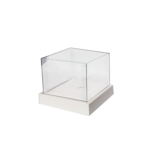 Caixa Coração Em Pé 250 Gr Branco 15x15x13 Cm C/ 5 Unid. Assk