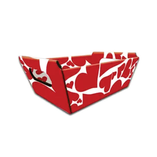 Cesta N 3 Coração Vermelho 17x12,5x7,5 Cm (3340) Kid-Art