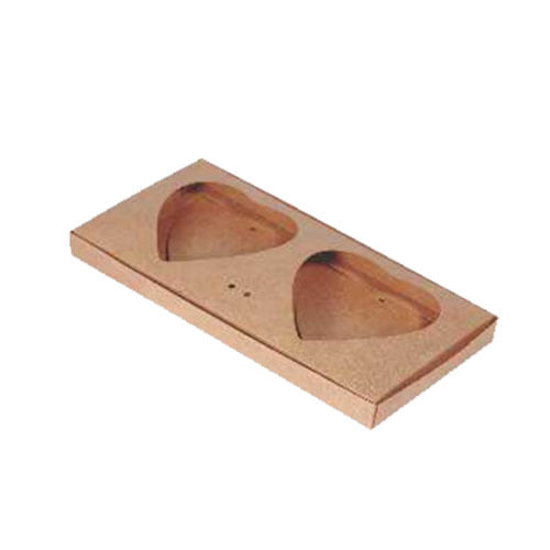 Caixa Coração 2 Cavas 250 Gr Kraft C/ 5 Un Decora