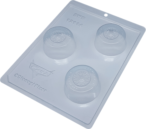 Forma Silicone Pão De Mel Pequeno Roda Carros (*12114) Bwb