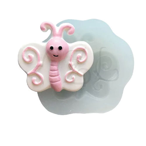 Molde Silicone Borboleta Arabesco Mzl Criaçoes