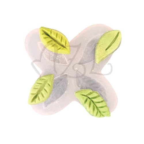 Molde Silicone Kit Folhas Diversos Tam (148-05) Mzlcriaçoes