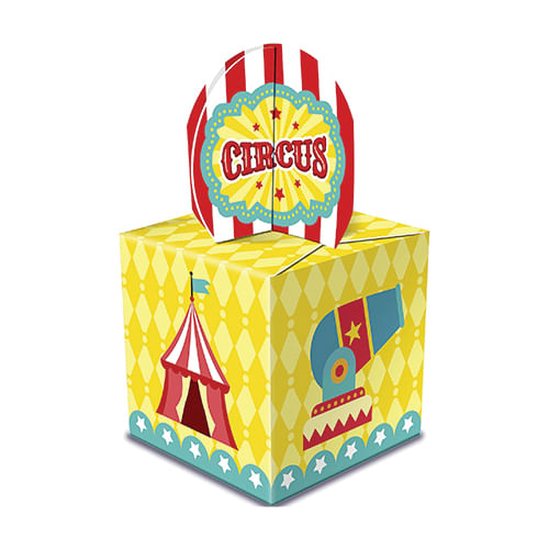Caixa Lembrancinha Circo Menino 8un Junco