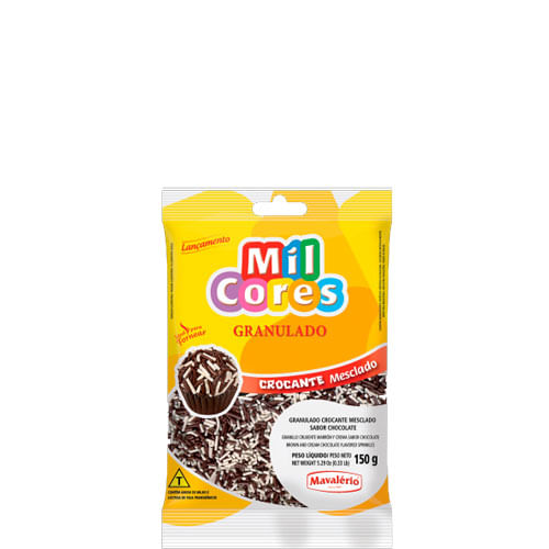 Chocolate Granulado Crocante Mesclado Chocolate 150 Gr Mavalério