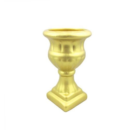 Vaso Grego Pequeno Amarelo Bebe Ceramica A19 X L13 Cm (5968) Elaine